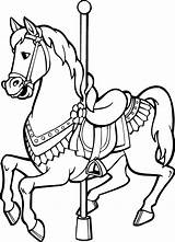 Coloring Kings Island Horse Carousel Sheets Paramount 1997 Sheet sketch template