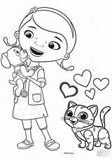 Doc Mcstuffins Coloring Pages Printable Drawing Color Worksheets Halloween Whispers Disney Print Lambie Findo Kids Stuffy Online Getdrawings Getcolorings Da sketch template