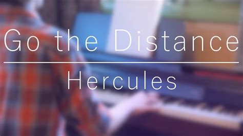 go the distance hercules piano cover youtube