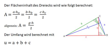 formel dreieck