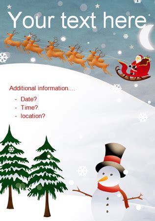 christmas party editable poster   early years primary teaching