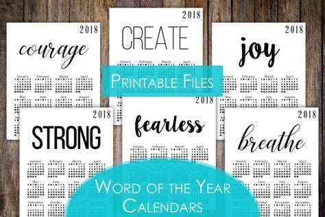 word   year calendar printables    shop  http