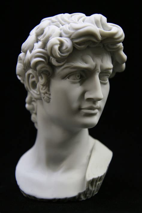 bust of david nude italian statue sculpture michelangelo vittoria made in italy art sculptures