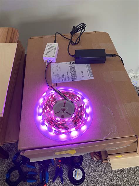 install  diy led strip light project  place  home