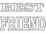 Coloring Pages Friend Printable Bff Friends Kids Cute Print Friendship Freecoloring Adults Board Adult Choose Heart sketch template