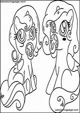 Coloring Pony Little Wecoloringpage sketch template