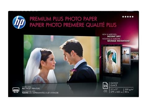 Hp Premium Plus Glossy Photo Paper 25 Sht Tabloid 11 X 17
