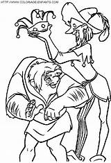 Quasimodo Jorobado Hunchback Dibujos Corcunda Couronne Roi Paginas Planetadibujos Hellokids Bossu Atividades Gratuit Línea sketch template