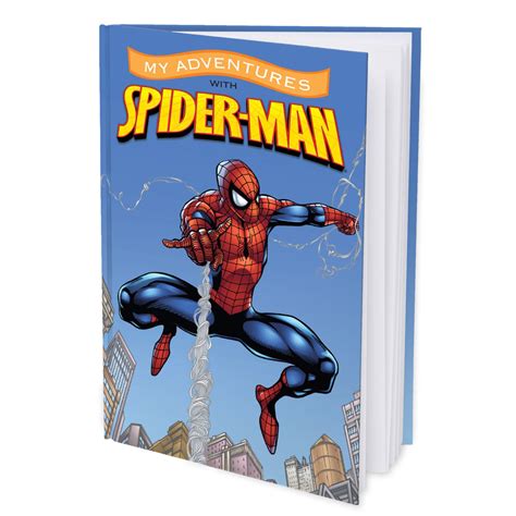 adventures  spider man  hard cover book personalized