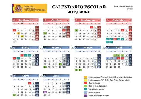 calendario escolar descargar fechas