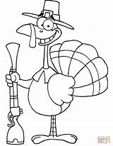 Turkey Coloring Pilgrim Hat Kids Hunter Pages Colouring Happy Musket Printable Pitara Thanksgiving Drawing sketch template