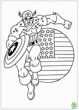 America Coloring Captain Pages Print Dinokids Comments Close Coloringhome sketch template