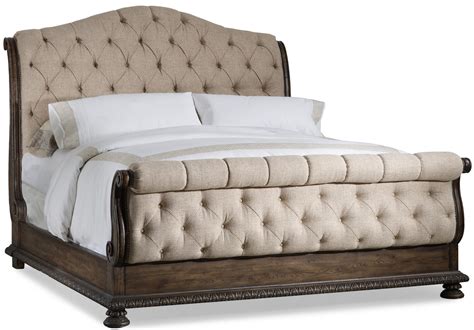 hooker furniture rhapsody california king size tufted sleigh bed