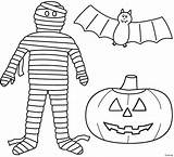 Halloween Coloring Pages Mummy Bat Pumpkin Mummies Printable Lantern Jack Print Getcolorings Color Do Happy sketch template