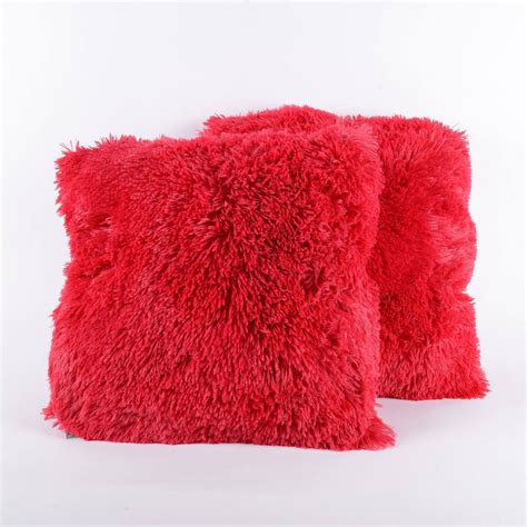 faux fur throw pillows set    popular home walmartcom
