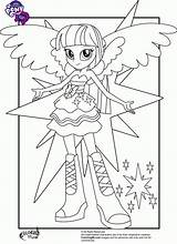 Coloring Pony Little Human Pages Twilight Sparkle Popular sketch template