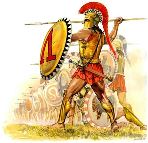 The Spartan Hoplite Weapons And Warfare