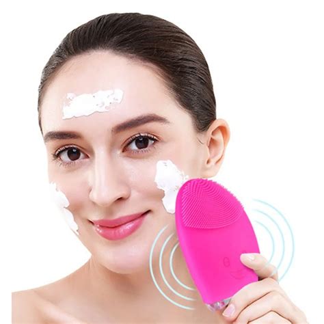 mini electric facial cleaning massage brush face body washing machine waterproof silicone facial