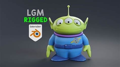 toy story  green men rigged  model rigged cgtrader