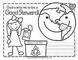 Coloring Earth Pages Bible God Creation Care Activities Steward Good Printables School Sheets Sunday Stewardship Preschool Kids Christian Crafts Gods sketch template