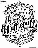 Hufflepuff sketch template