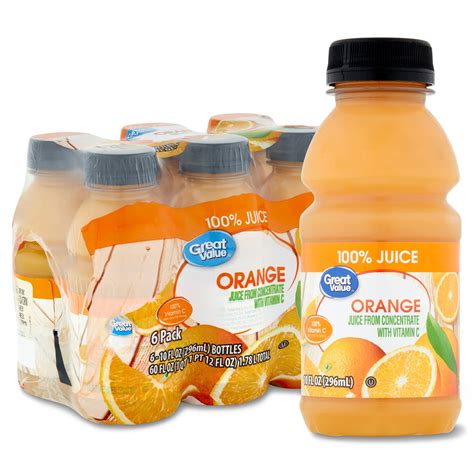 great   orange juice  fl oz  count walmartcom
