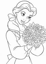 Belle Coloring Pages Baby Disney Getcolorings Colorin sketch template