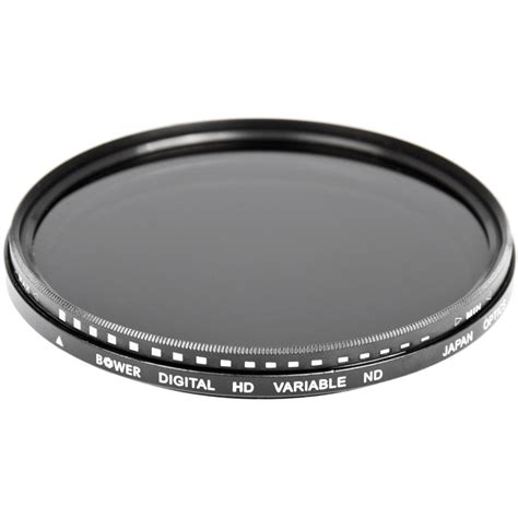 bower mm variable neutral density filter fn bh photo video