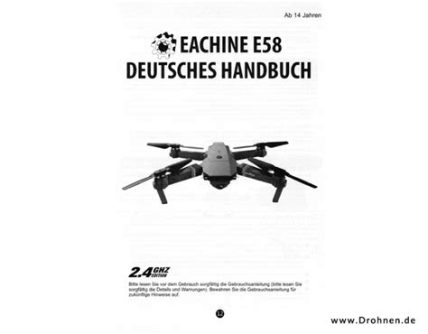 dronex pro deutsche bedienungsanleitung eachine  blade