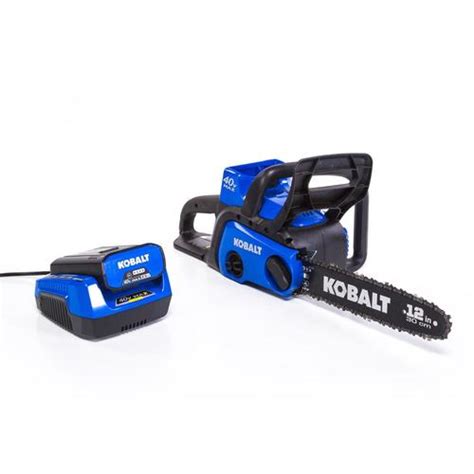 kobalt  volt max   cordless electric chainsaw battery included   cordless electric