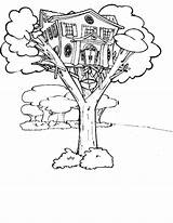 Coloring Tree House Treehouse Pages Magic Elevator Magical Drawing Kids Color Getdrawings Getcolorings Gladiators Annie Jack sketch template