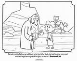 Samuel Coloring David Bible Pages Israel Kids King Anoints God Anointing Children School Sunday Crafts Preschool Story Activities Calls Church sketch template