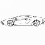 Lamborghini Aventador Coloring Drawcarz Sketch Coloringpagez Roadster sketch template