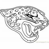 Jaguars Jacksonville Nfl Jax Printable Coloringpages101 Rams sketch template