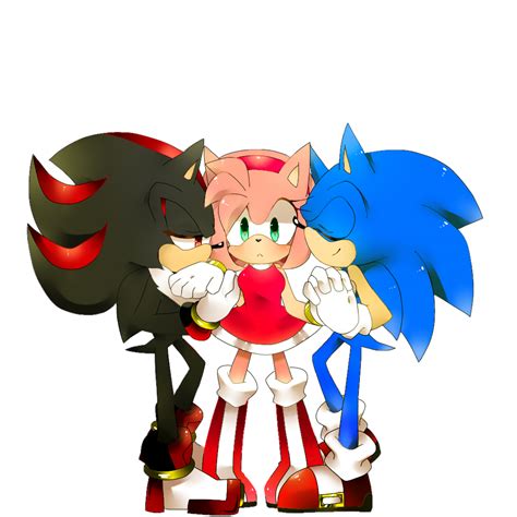 Another Shadow Amy Sonic Threesome Peace By くま Sonic