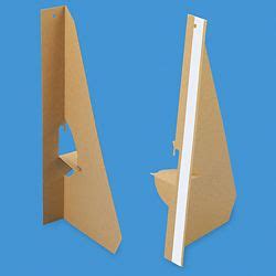 easel backs  single wing kraft   cardboard art jewlery