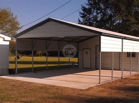 vertcal roof utility carport building enclosed shed carport structure