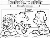 Bullying Coloring Buddy Colouring Bully Pages Resolution Safety Exclusion Medium sketch template
