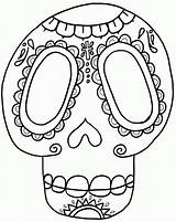 Muertos Calaveras Calavera Catrinas Azucar Skulls Printables Coloringhome Imageneseducativas Relacionado sketch template