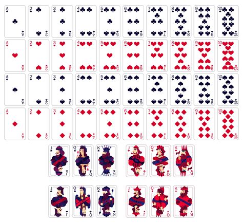 playing card template    set  playing cards printable