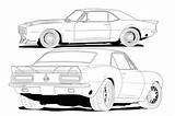 Drawing Camaro Drawings Sketch Car 69 Chevy Silverado 67 Ss Chevelle Draw Chevrolet Line Coloring Pages 1967 Enthusiasts Forums Forum sketch template