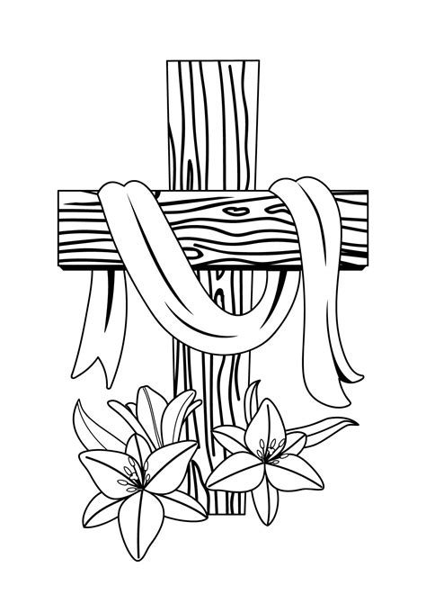 cross printable coloring pages