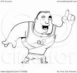 Buff Athlete Olympic Outlined Man Idea Clipart Cartoon Thoman Cory Coloring Vector sketch template