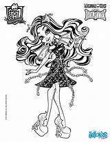 Monster Coloring High Pages Rochelle Goyle Haunted Hellokids Print Online Drawing Color Printable Girls Dolls Kids Drawings sketch template