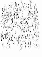 Meshach Abednego Shadrach Furnace Fiery Kids Abed Nego Hebrew Bulletin 열기 sketch template