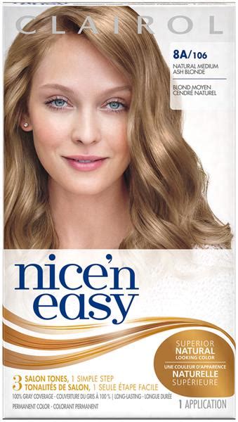 Clairol Nice N Easy 8a 106 Natural Medium Ash Blonde