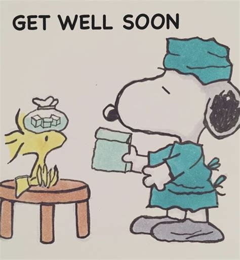 Get Well Soon Snoopy Quotes Get Well Soon Get Well Soon Quotes