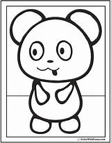 Panda Preschool Pandas sketch template
