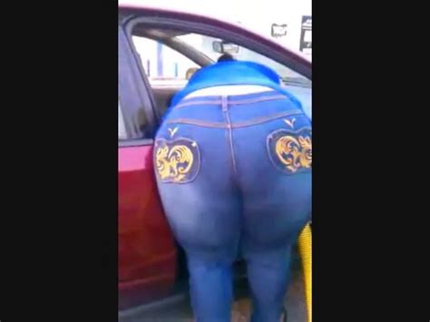 ssbbw huge ass in tight jeans at the carwash free porn f6