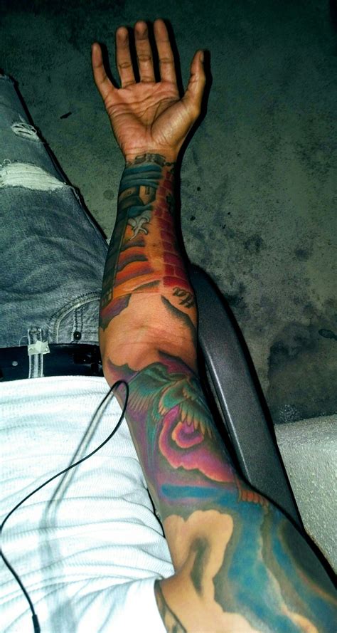 Pin By Tareef Tattoos On Color Tattoos Dark Skin My Tattoos Color